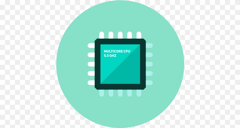 Microchip Cpu Hardware Icon Of Yellow Microchip, Electronic Chip, Electronics, Printed Circuit Board, Computer Hardware Free Png Download