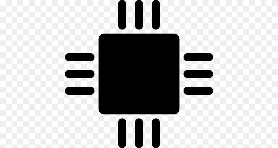 Microchip Icon, Gray Free Transparent Png