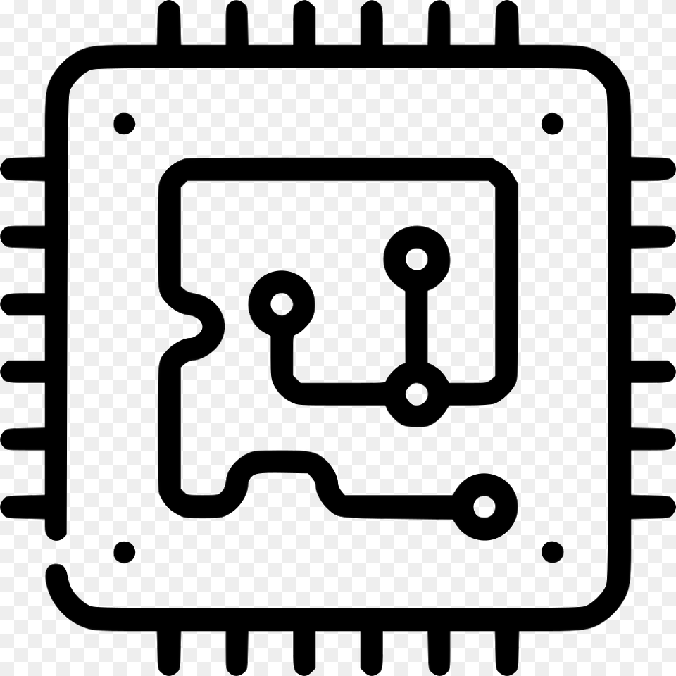 Microchip Icon Electronics, Hardware Free Png Download