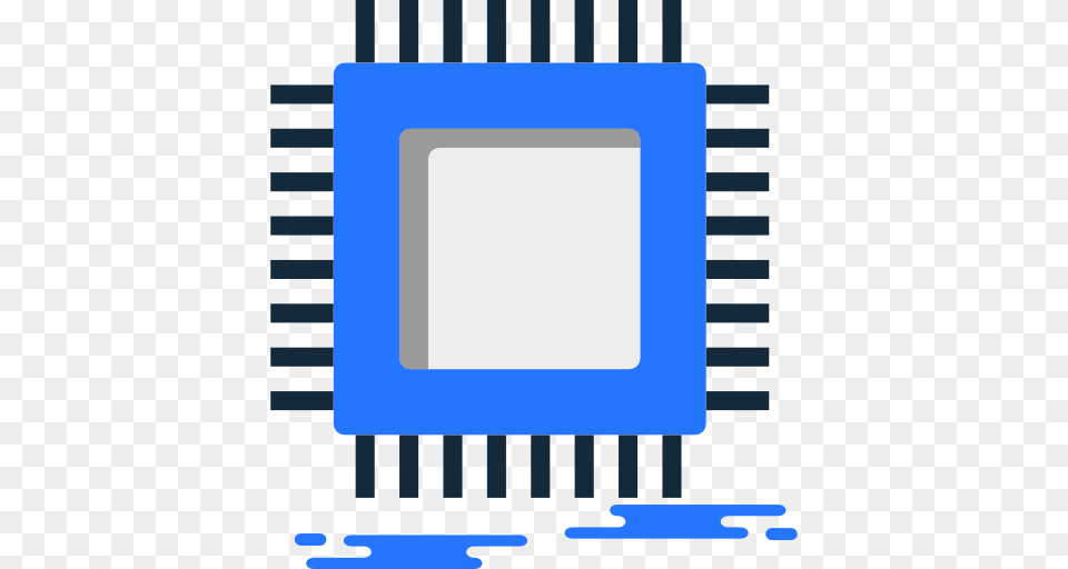 Microchip Icon Of Miscellanea Icons, Computer Hardware, Electronics, Hardware, Computer Free Png Download