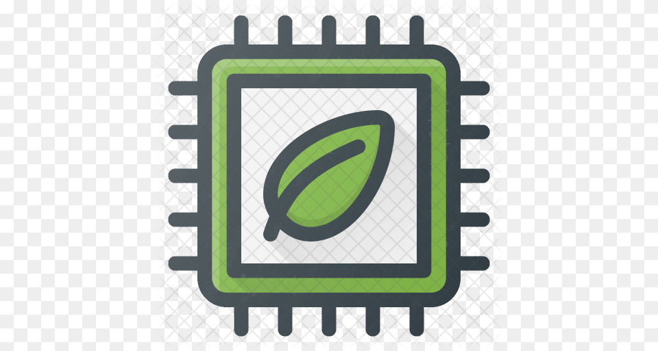 Microchip Icon Of Colored Outline Style Microprocessor, Food, Produce, Blackboard Png