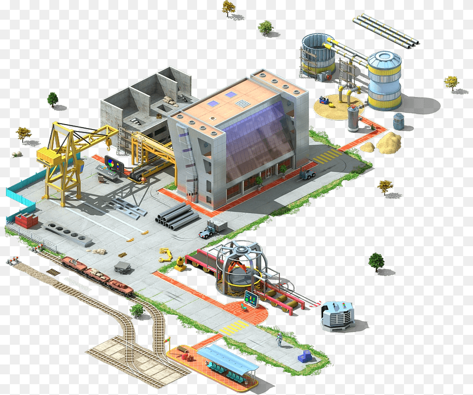 Microchip Plant Construction Scale Model, Architecture, Building, Cad Diagram, Diagram Free Png Download