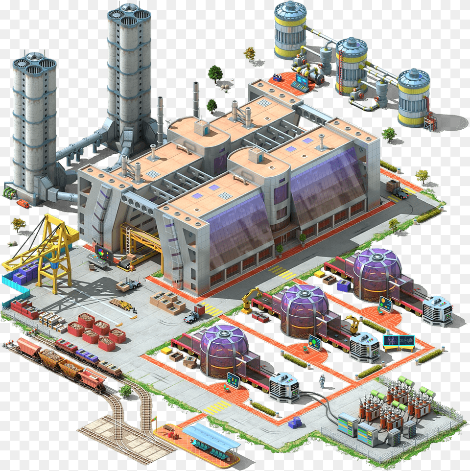 Microchip Plant L3 Megapolis Powerplant, Architecture, Building, Factory, Cad Diagram Free Png