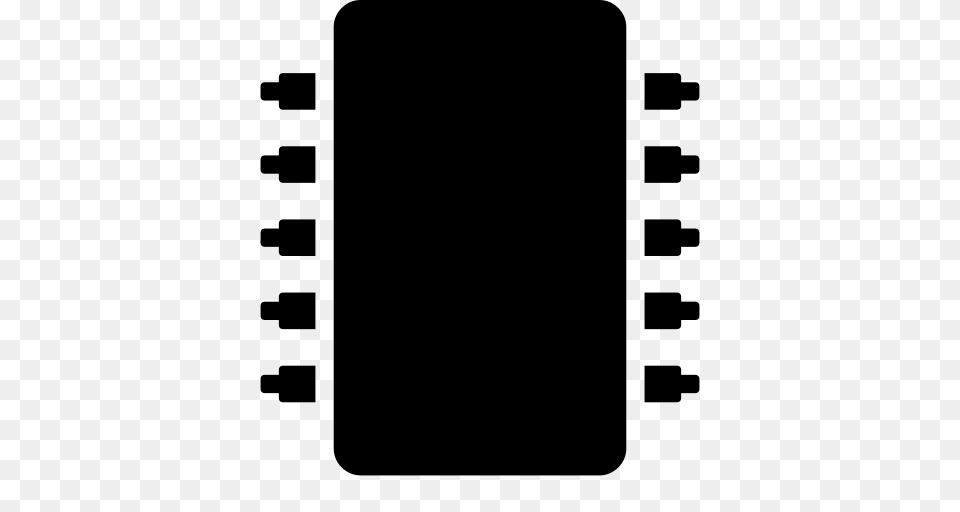 Microchip Processor Icon With And Vector Format For Free, Gray Png