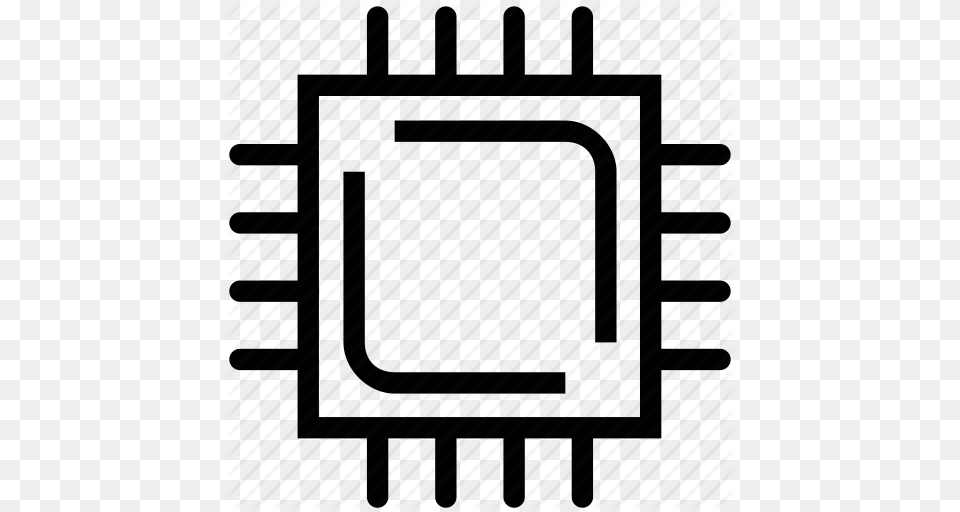 Microchip Processor Processor Chip Processor Cpu Icon, Computer Hardware, Electronics, Hardware, Monitor Free Png Download