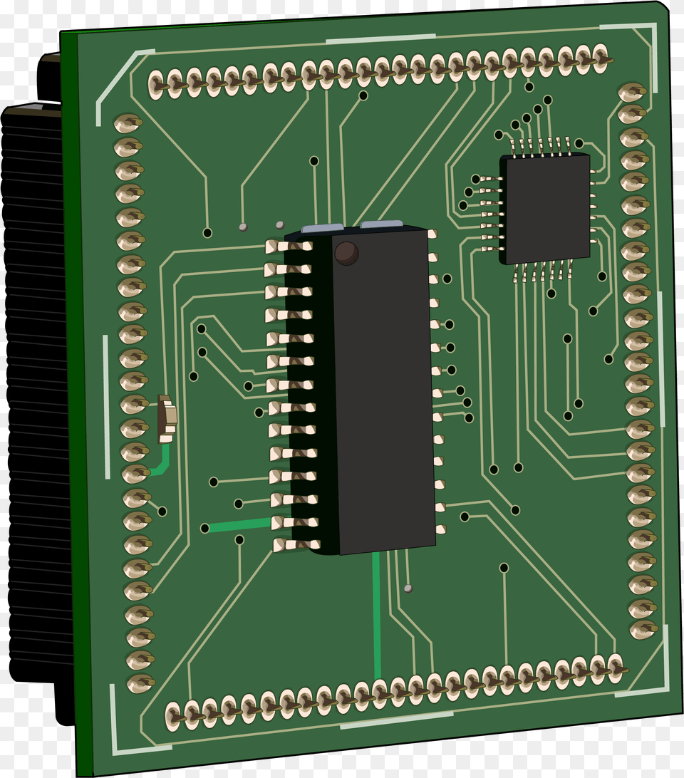 Microchip Real Computer Chip, Electronics, Hardware, Printed Circuit Board, Electronic Chip Free Png Download