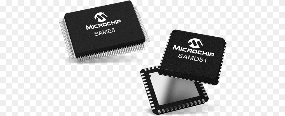 Microchip Technology Sam D5e5 32 Bit Arm Cortex M4f Microchip Technology Atsam4ls4aa Mu Microcontrollers, Electronic Chip, Electronics, Hardware, Printed Circuit Board Free Transparent Png