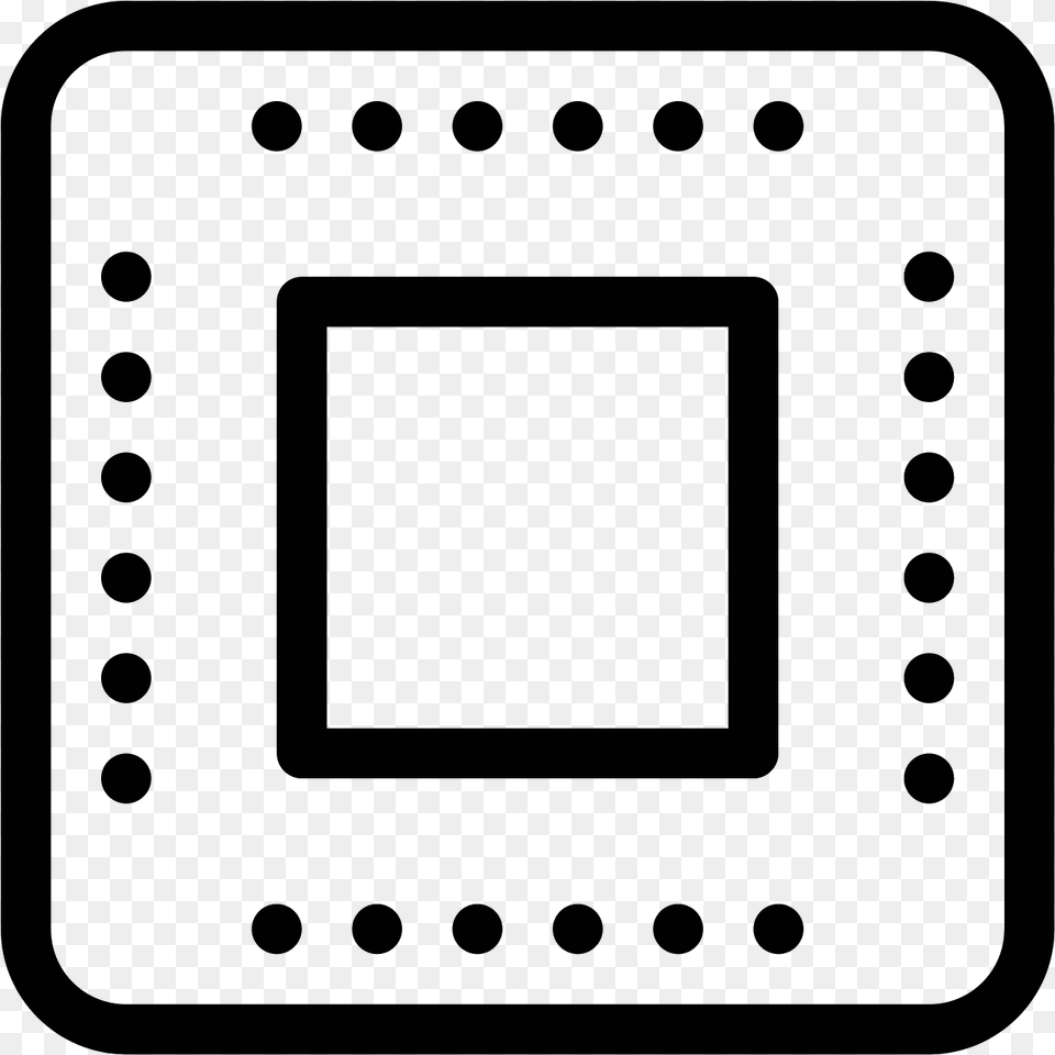 Microchip Vector Black And White Central Processing Unit, Gray Png Image