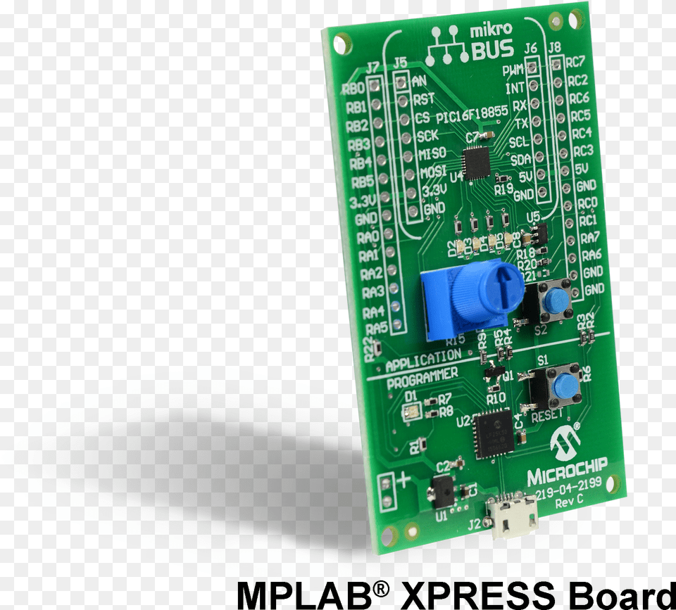 Microchip Vector Electronic Component Mplab, Electronics, Hardware, Printed Circuit Board, Electrical Device Free Png Download