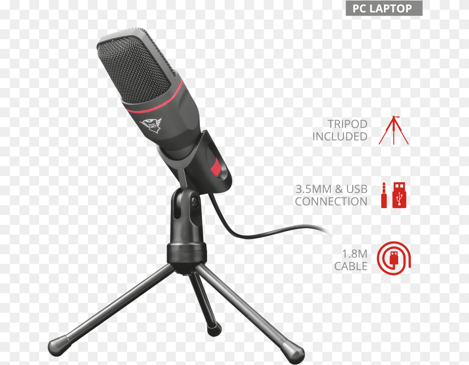 Microfone Trust Gxt, Electrical Device, Microphone, Appliance, Blow Dryer Free Png
