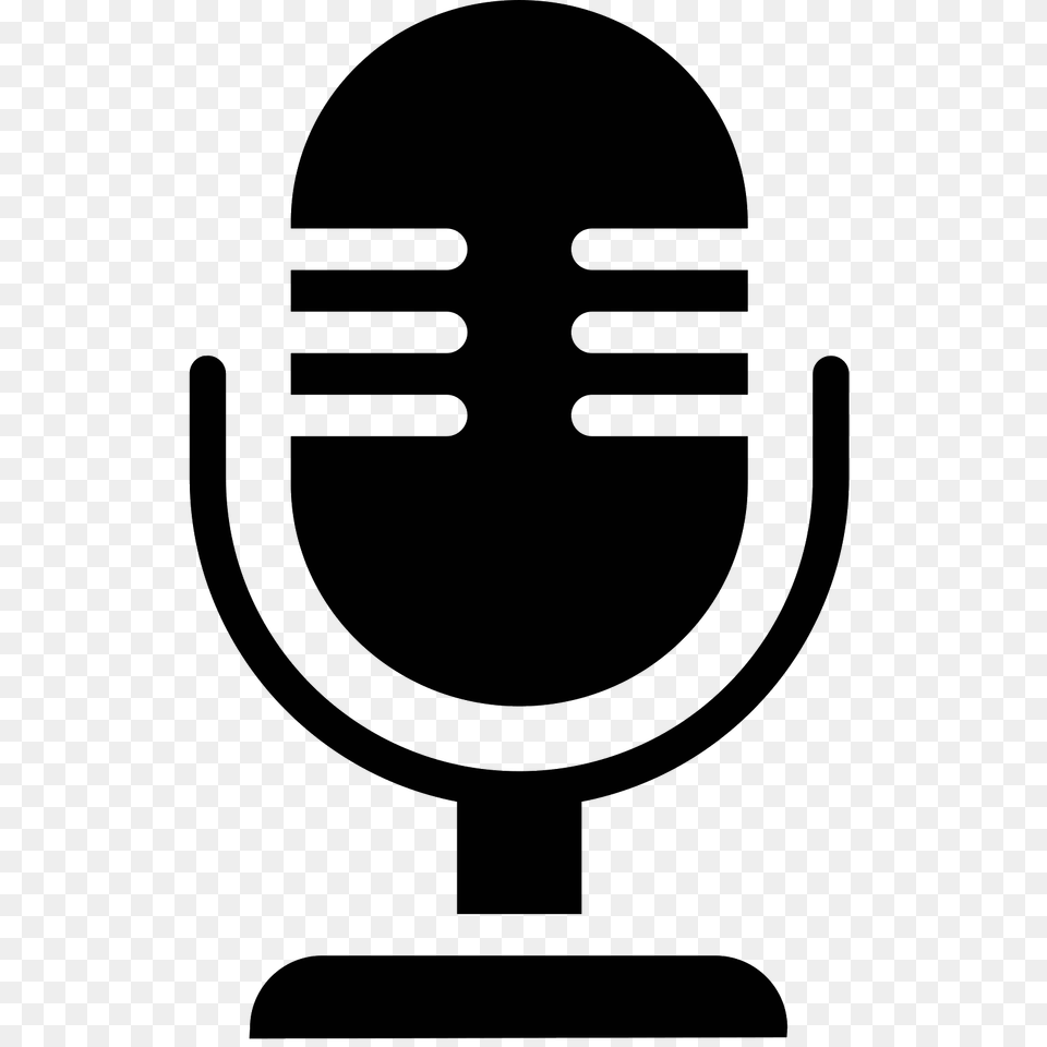 Microfono Icon, Gray Png Image