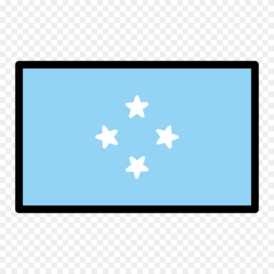 Micronesia Flag Emoji Clipart, Star Symbol, Symbol, Nature, Outdoors Free Png