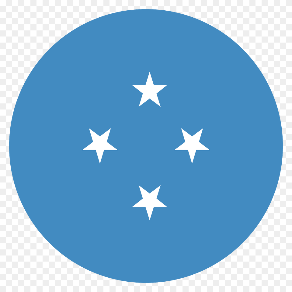Micronesia Flag Emoji Clipart, Star Symbol, Symbol, Nature, Night Free Png Download