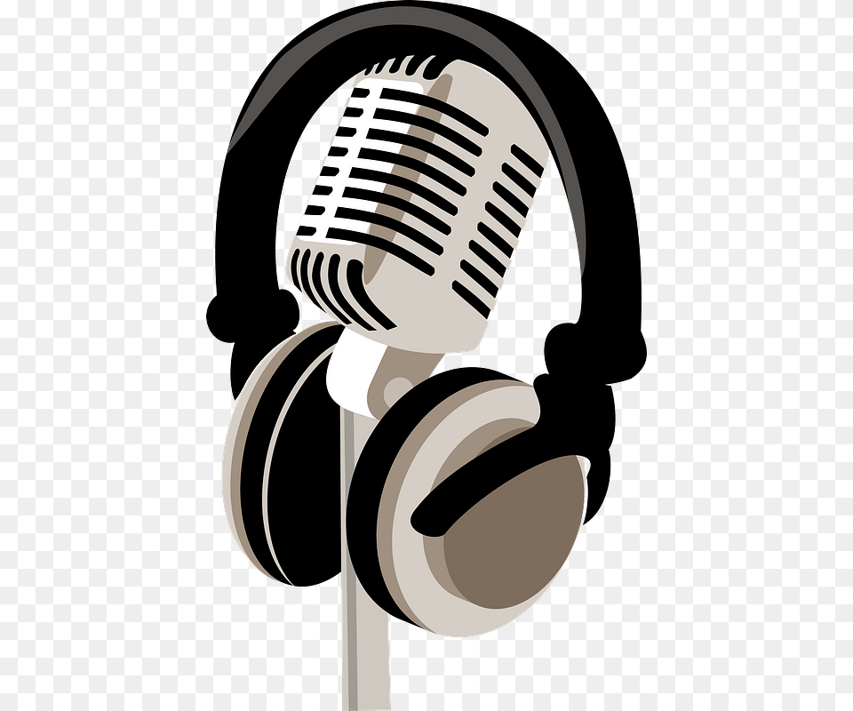 Microphone And Headphones Clipart Microphone And Headphones, Electrical Device, Electronics, Appliance, Blow Dryer Free Png