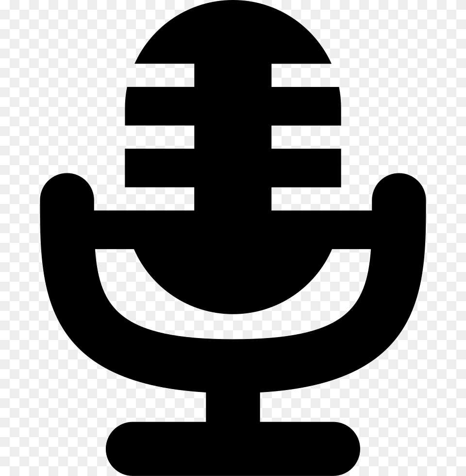 Microphone Black Silhouette Variant Microfone Silhueta, Electrical Device, Stencil, Symbol Png