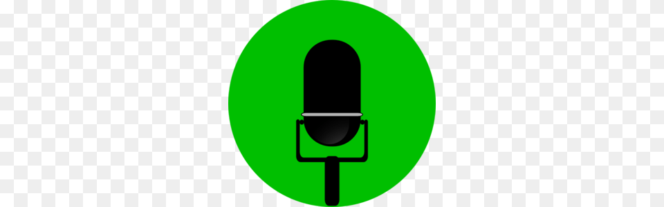 Microphone Clip Art, Electrical Device, Disk, Green Png