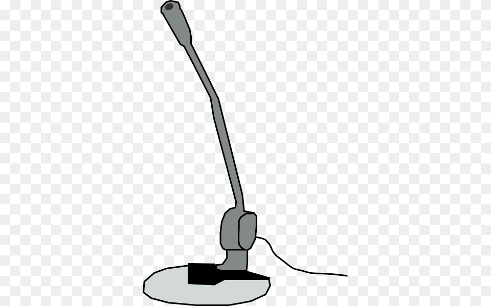 Microphone Clip Art Outline Of Microphone, Electrical Device, Device, Grass, Lawn Free Png Download