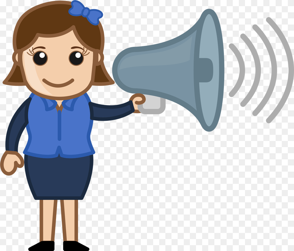 Microphone Clipart Announcement Cartoon With Speaker, Baby, Person, Electronics, Face Free Transparent Png