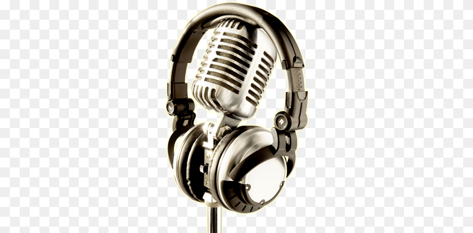 Microphone Clipart Microphone And Headphones, Electrical Device, Appliance, Blow Dryer, Device Png Image