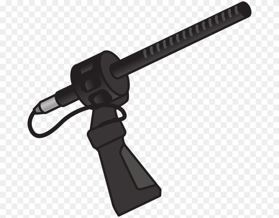 Microphone Drawing Computer Icons Download Silhouette Electrical Device, Firearm, Gun, Rifle Free Transparent Png