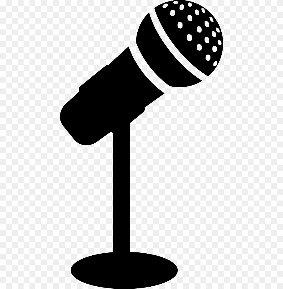 Microphone For A Singer Or A Conference Comments Transparent Background Microphone Clipart, Electrical Device, Cross, Symbol Free Png