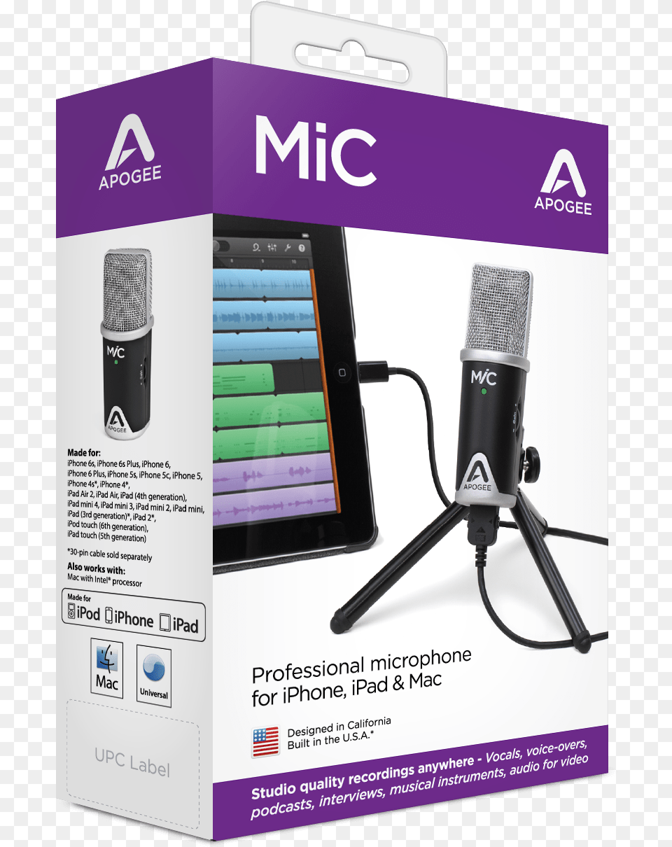 Microphone For Garageband Recording Ipad, Electrical Device, Electronics, Mobile Phone, Phone Free Png Download