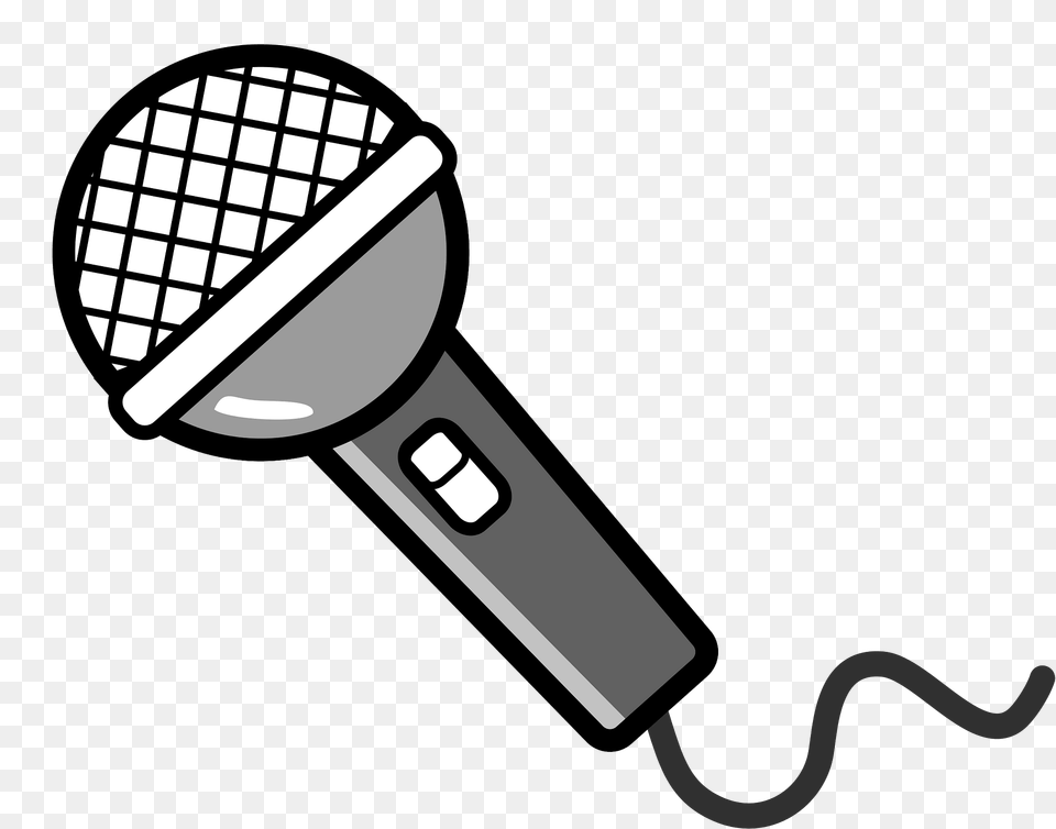 Microphone Grayscale Clipart, Electrical Device, Animal, Reptile, Snake Png Image