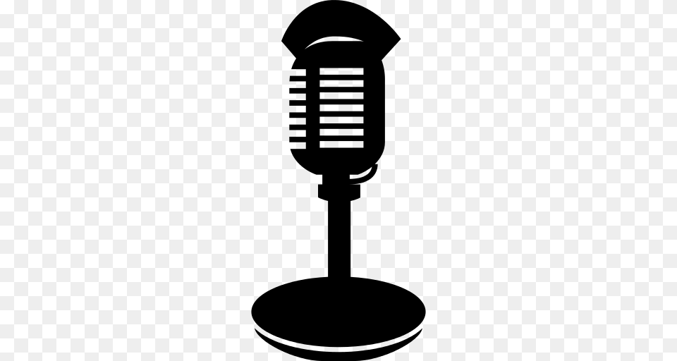 Microphone Icon, Gray Png Image