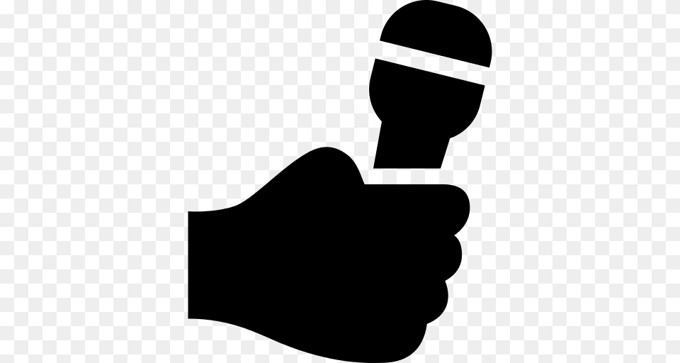 Microphone Icon, Gray Png