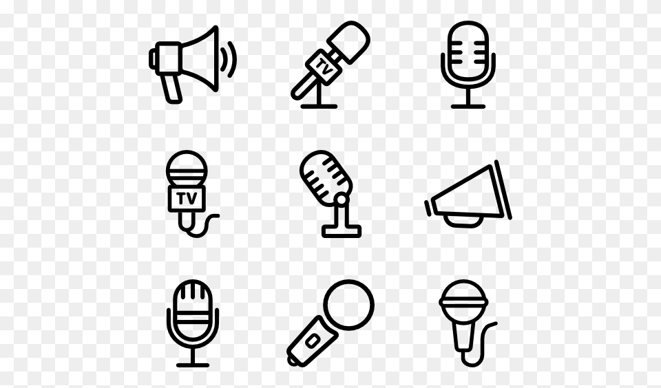 Microphone Icon Packs, Gray Free Png