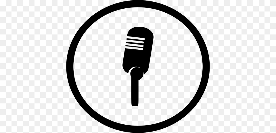 Microphone Icon Vector Image, Gray Free Png