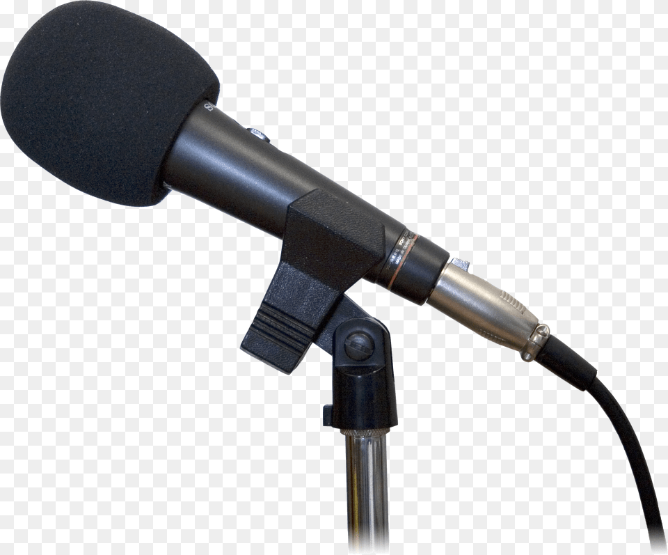 Microphone Image Microphone, Appliance, Blow Dryer, Device, Electrical Device Free Png Download