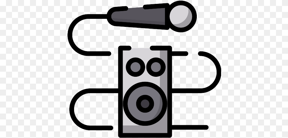 Microphone Karaoke Icon Circle, Electronics, Speaker Free Png