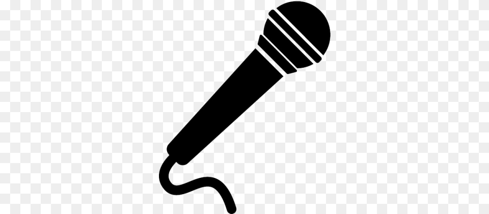 Microphone Karaoke Is An Optional Extra At R150 Silueta De Un Microfono, Electrical Device, Bow, Weapon Free Png Download