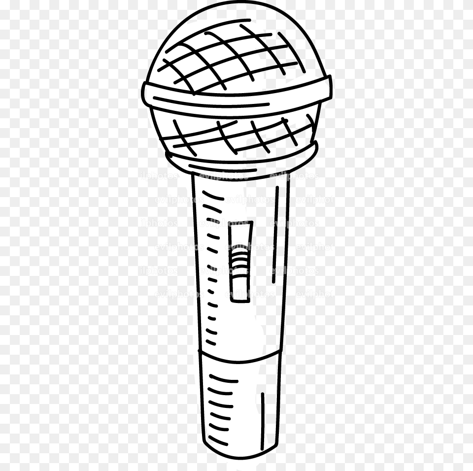 Microphone Line Art, Ammunition, Grenade, Weapon, Electrical Device Free Png