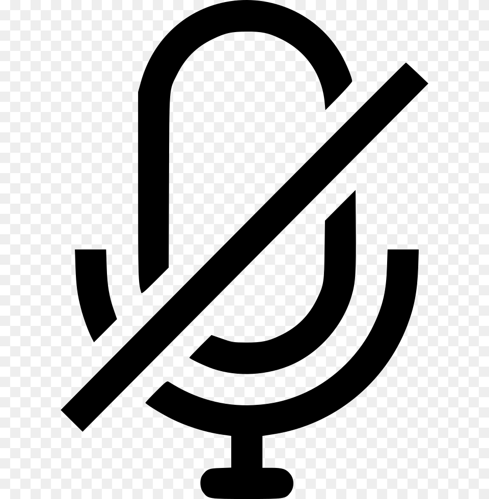 Microphone Off Microphone Off Icon, Stencil, Symbol, Smoke Pipe Free Png