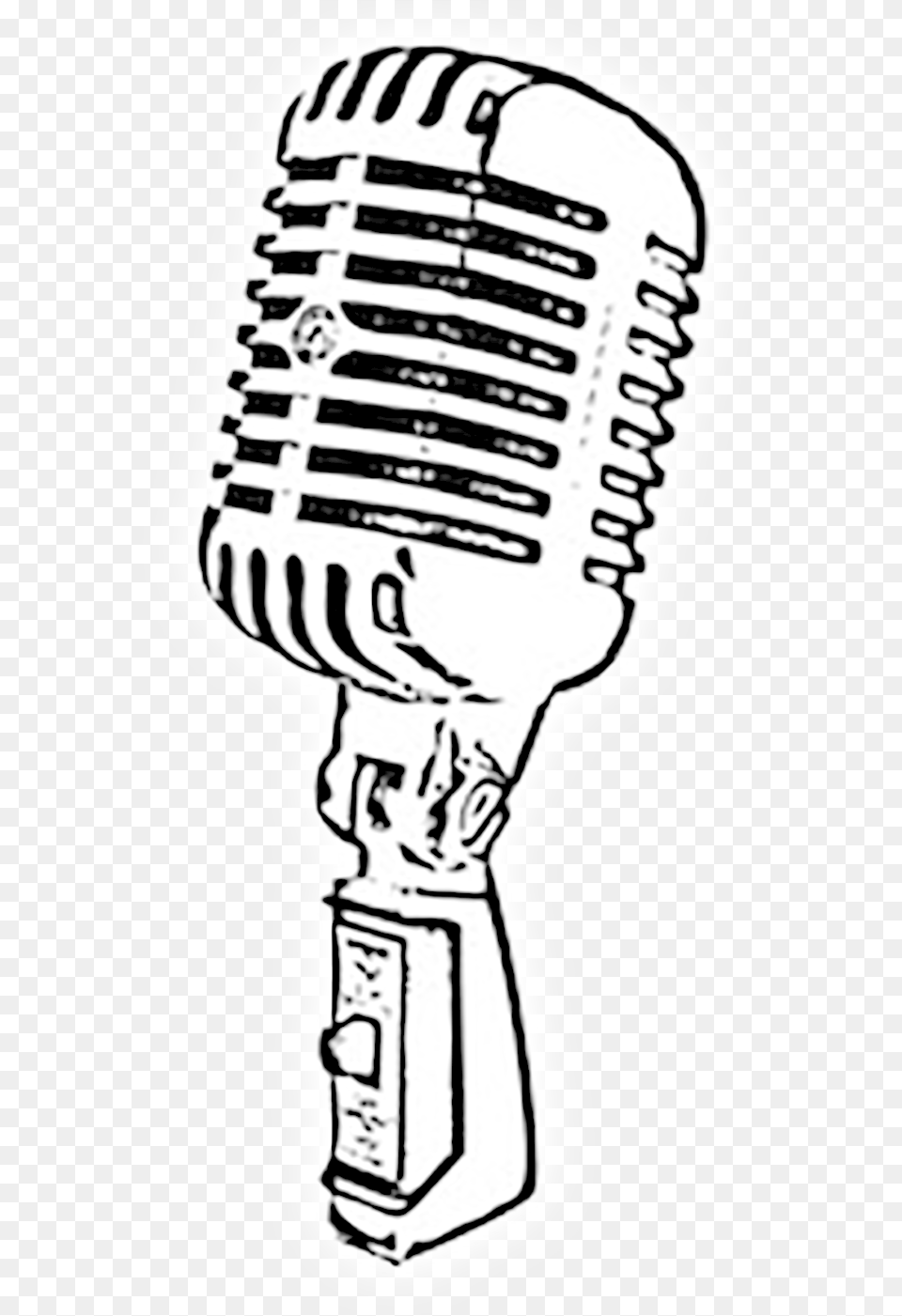 Microphone Photo Old School Microphone Drawing, Electrical Device, Person Free Transparent Png