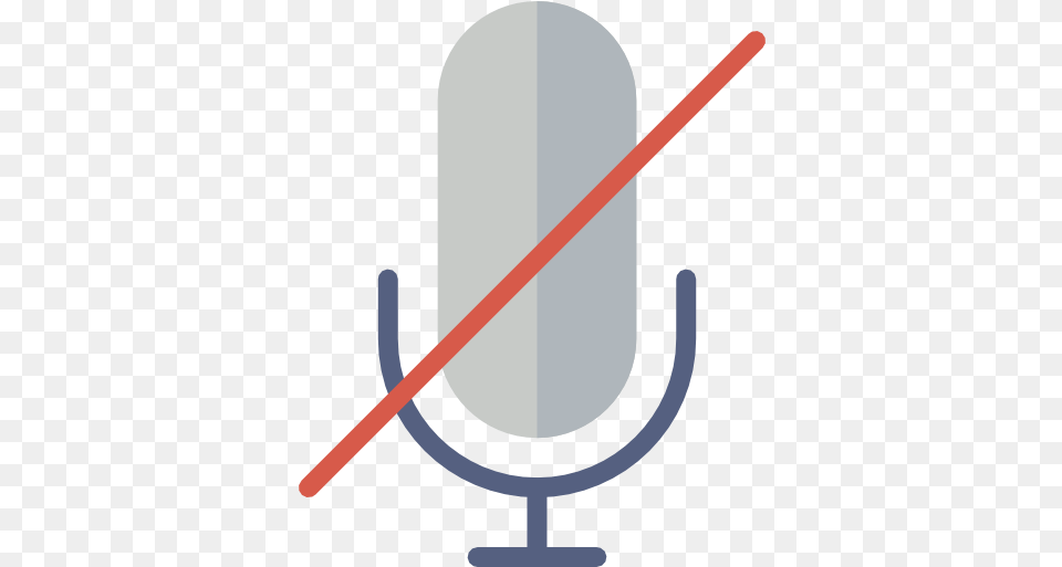 Microphone Record Muted Technology Sound Voice Mute Transparent Mute Mic Icon, Bow, Weapon Free Png Download