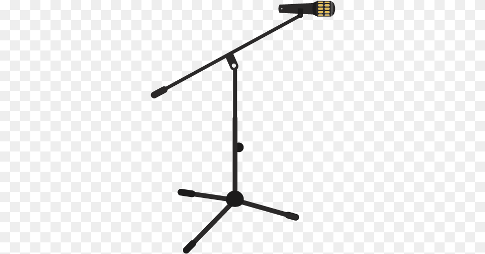 Microphone Stand Stage Illustration Microphone Stage Transparent, Electrical Device, Tripod, Furniture Free Png Download