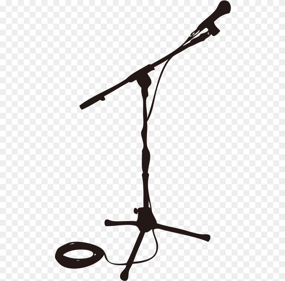 Microphone Stands Stage Drawing Microphone With Stand, Electrical Device, Furniture, Person Free Png