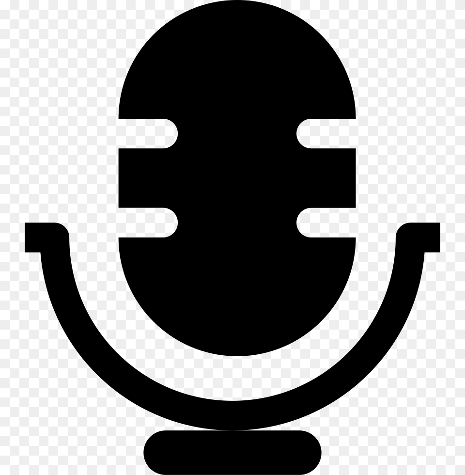 Microphone Voice Symbol Simbol Microphone, Stencil, Electrical Device Free Png Download