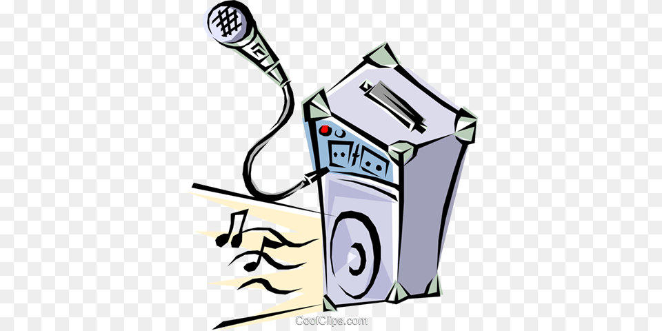 Microphone With Amplifier Royalty Vector Clip Art, Machine, Gas Pump, Pump, Ammunition Free Transparent Png