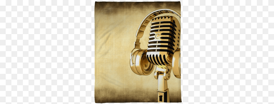 Microphone With Headphones We Live To Change Headphone And Mic Gold, Electrical Device Free Transparent Png