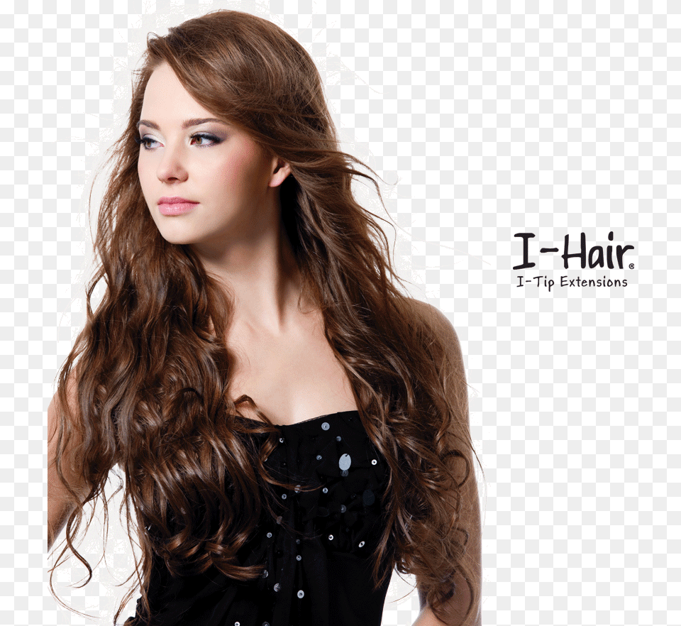 Microring Beads Loop Human Hair Extension Blonde Full, Adult, Portrait, Photography, Person Png