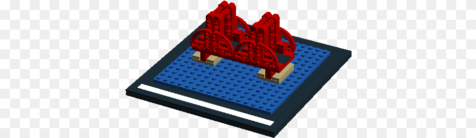 Microscale Golden Gate Bridge Hurdle Png Image