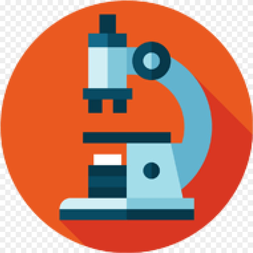Microscope Clipart Basic Science Science Flat Icon Png