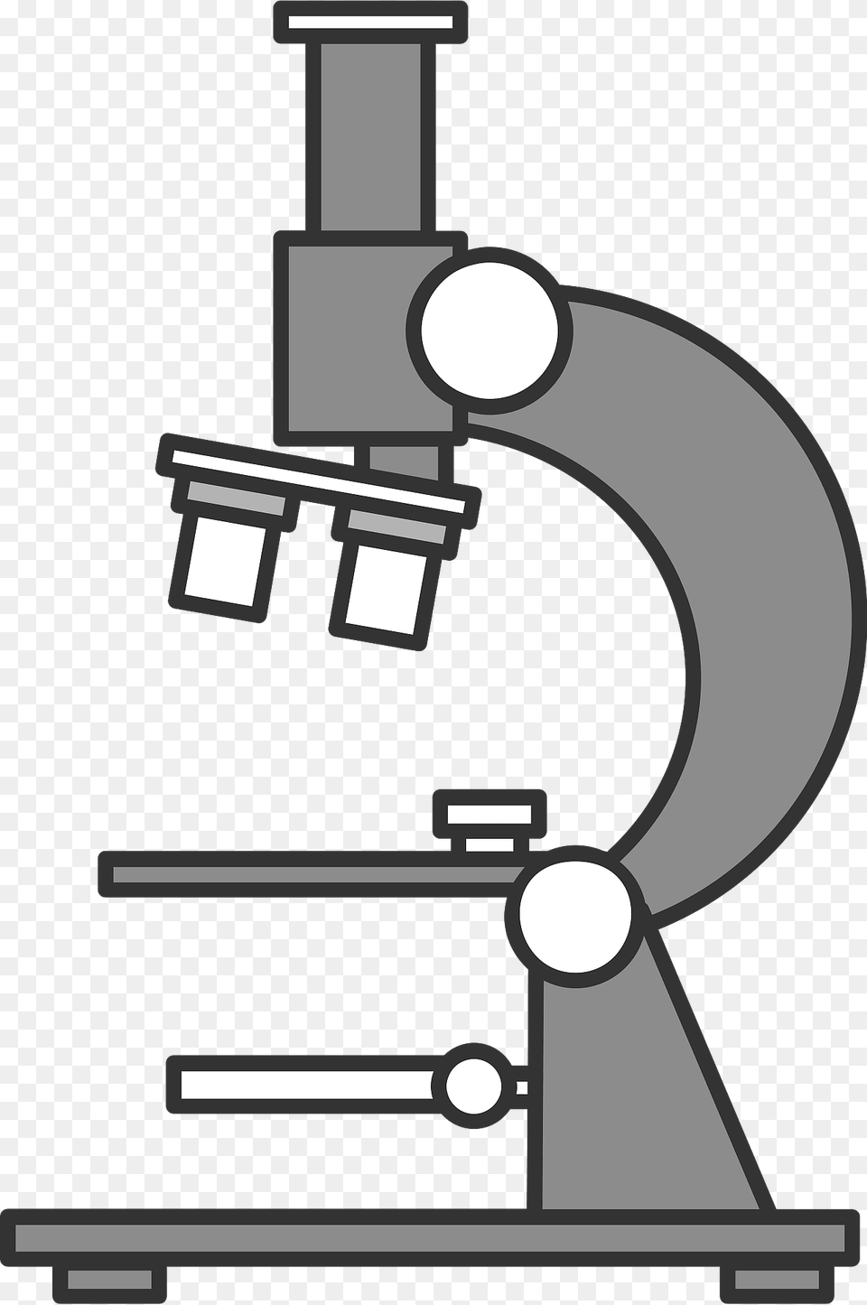 Microscope Grayscale Clipart Free Transparent Png
