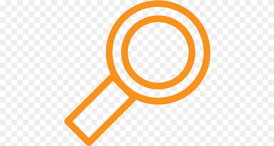 Microscope Scan Asset Magnifying Glass Magnify Lens Icon Magnifying Glass Orange Icon Png