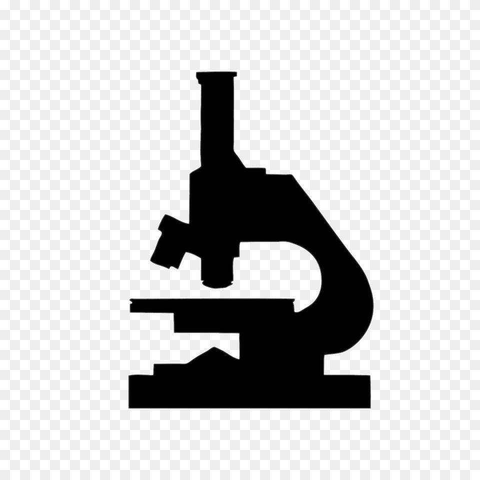 Microscope Silhouette Clipart, Bulldozer, Machine Png Image