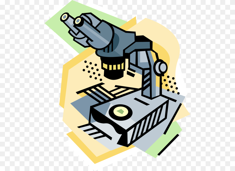 Microscopio Observando Una Celula, Bulldozer, Machine, Microscope Free Png Download